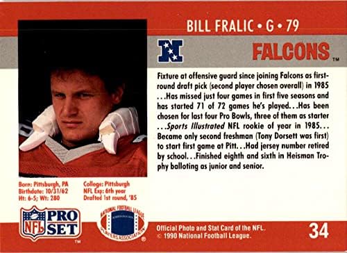 1990 Професионален набор от №34 от Футболната карта на Бил Фралика