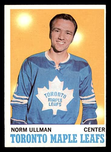 1970 Топпс 110 Норми Уллман Торонто Мейпъл Лийфс (хокейна карта) ТНА Мейпъл Лийфс