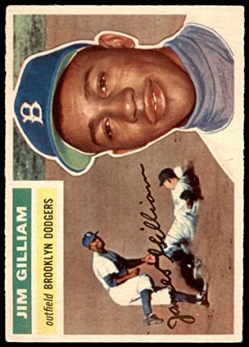 1956 Topps 280 Джим Гилиам Бруклин Доджърс (Бейзбол карта) VG/EX+ Доджърс