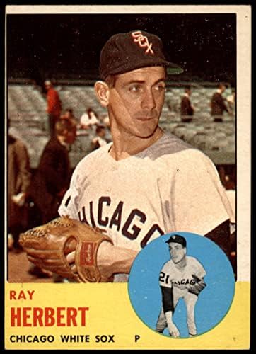 1963 Topps 560 Рей Хърбърт Чикаго Уайт Сокс (бейзболна картичка) VG White Sox