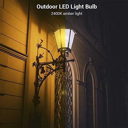 Led лампи за външно осветление DEWENWILS от здрач до зори, 8 опаковки, включително 4 опаковки 2700 K / 9 W (еквивалент