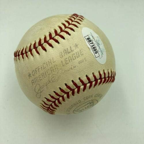 Тед Уилямс подписа Ретро Официален Бейзбол Джо Кронина Лийг Бейзбол JSA COA - Бейзболни Топки с Автографи