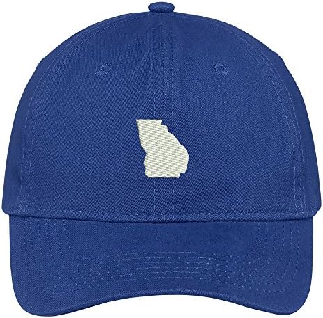 Моден Магазин за дрехи Карта на щата Джорджия С Бродерия нисък профил бейзболна шапка от Мек Памук С пискюл