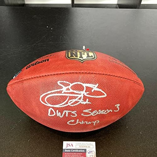 Emmitt Смит денсинг старс Подписаха Официален футболен клуб Wilson NFL JSA - Футболни топки с автографи