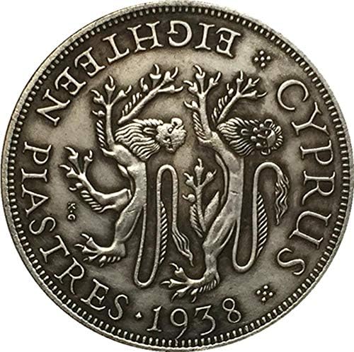 1938 Кипър Криптовалюта Криптовалюта Любима Монета Реплика Възпоменателни Монети са подбрани Монета Щастливата Монета
