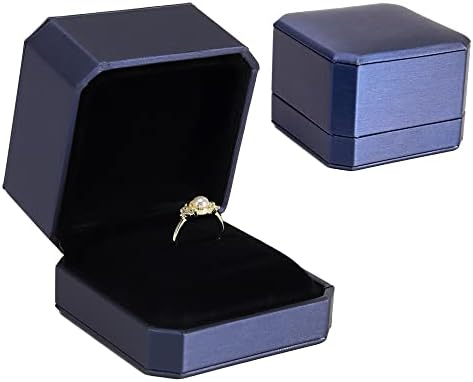 Кутия за Пръстените Премия Кадифе Подарък Кутия за Сватбената Церемония Кутия-Органайзер За Бижута Кутия за Съхранение на Бижута за Сделки с Подарък Калъф за Пръс?