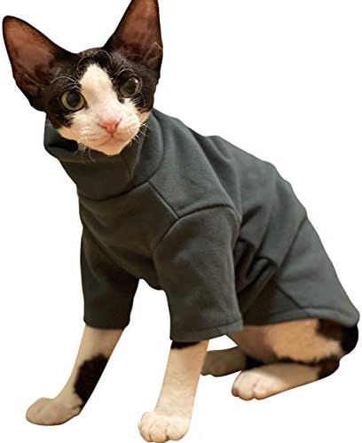 Облекло за Бесшерстных котки OCHSTIN, Есенно-Зимния Самонагревающийся Топъл Пуловер с висока яка на катионном основа