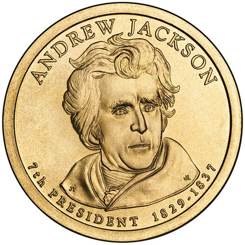 2008 D Позиция A С Сатинировкой Andrew Jackson Президентски Dollar Choice, Без да се позовават на Монетния двор на САЩ
