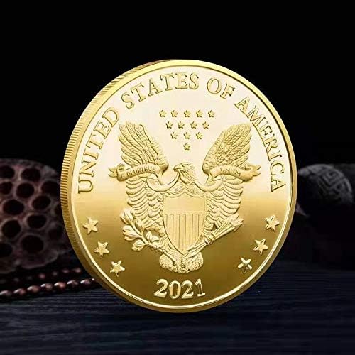 HUBCOINER 46-ия Президент на САЩ Джо Байдън Възпоменателна Монета Инаугурационный Предизвикателство Монети Цветна Плакатная