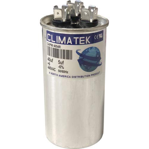През цялата кондензатор ClimaTek - подходящ за Lennox # 1003335-08 | 40/5 icf MFD 370/440 Волта променлив ток