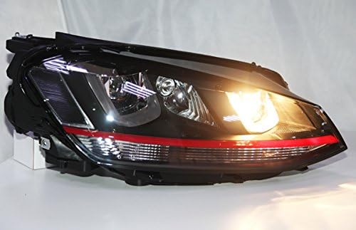 Универсален за VW Golf 7 MK7 led U стил ангелски очи на фаровете Червена линия 2013-2015 година на издаване