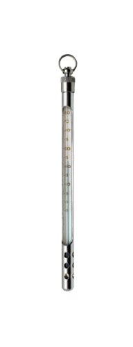 Безопасен за околната среда джобен термометър Thomas, един Метален корпус с прозорец, Дължина 160 мм и температура от