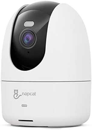 NAPCAT 4-Мегапикселова Камера за сигурност за защита на помещения, Камера със завъртане и Наклон за домашна сигурност, Подключаемая Wi-Fi следи бебето, без абонамент, Пом