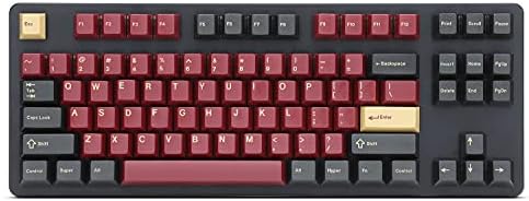 Комплект капачки за механична клавиатура GMK Redsuns Red Samurai Custom - 153 клавишите, двоен изстрел, череша профил,