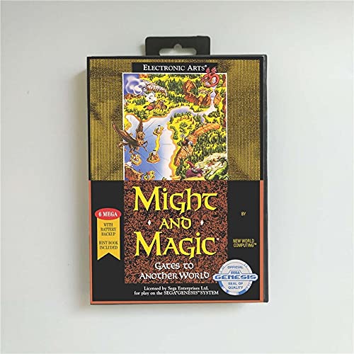 Lksya Might and Magic II Портите в един Друг свят - САЩ, Калъф с дребно предавателна кутия, 16-Битова игрална карта MD