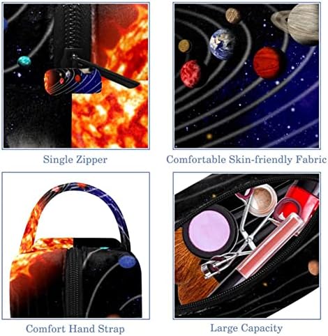 TBOUOBT козметични чанти за Жени, Косметичка За Пътуване, Органайзер За Аксесоари, Вселената, Планета на Слънчевата Система