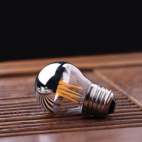 Lxcom Lighting 4 W G45 Led крушка на Едисон с регулируема яркост, реколта led лампи с нажежаема жичка със сребърен връх