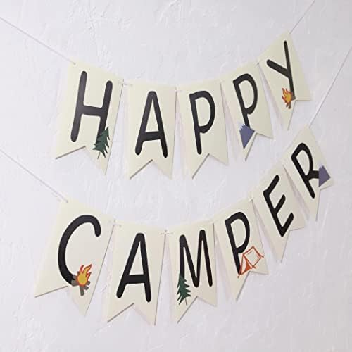 Картички-банери VAVAYAO A Happy Camper - Малък изследовател, честит рожден Ден, по-Забавно честит рожден Ден, Продължавайте