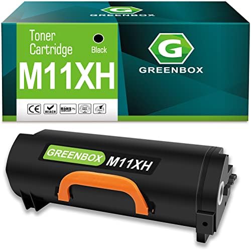 GREENBOX Съвместима касета с тонер M11XH с най-висока доходност черен цвят за подмяна Dell M11XH 331-9805 за лазерен