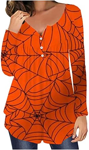 Момичета Есен Зима Фестивал за Хелоуин Ежедневна Блуза С Дълъг Ръкав И Кръгло Деколте Плиссированный Жилетка Топ Тениска