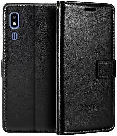 Чанта-портфейл за Samsung Galaxy A2 Основната, Магнитен Флип калъф Премиум-клас Изкуствена кожа с държач за карти и стойка