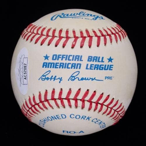 Кен Гриффи-младши Подписа OAL Baseball JSA COA с Автограф AC57087 - Бейзболни топки с автографи