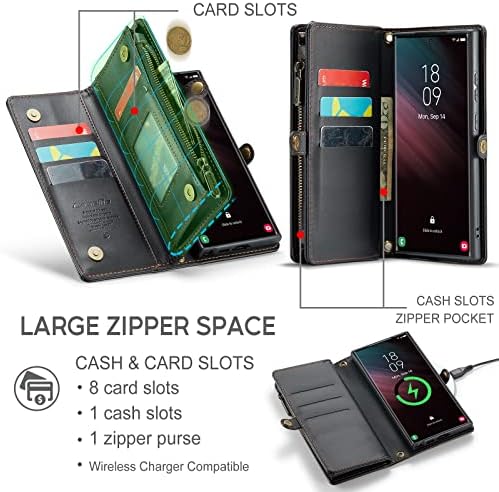 Чанта-портфейл ASAPDOS Samsung Galaxy A34 5G 2023, Панти Калъф-гривна с каишка от изкуствена кожа в стил ретро с магнитна