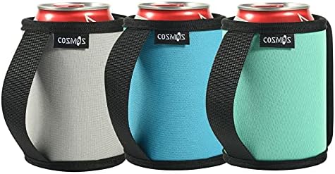 Cosmos Опаковка от 3 Меки неопреновых баночных охладительных ръкави Изолатор Може да Затворите Изолирани Баночные ръкави,