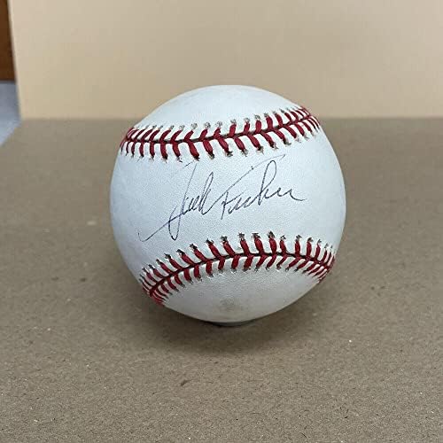 Джак Фишер подписа Бейзболен OAL Auto Голограммой B & E Метс - Бейзболни топки с автографи