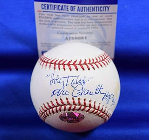 Майло Хамилтън КОПИТО 92 PSA ДНК Coa Автограф на Мейджър Лийг Бейзбол с Автограф OML - Бейзболни Топки С Автографи