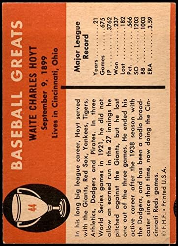 1961 Fleur 44 Уейт Хойт Ню Йорк Янкис (Бейзболна картичка) EX/ MT + Янкис