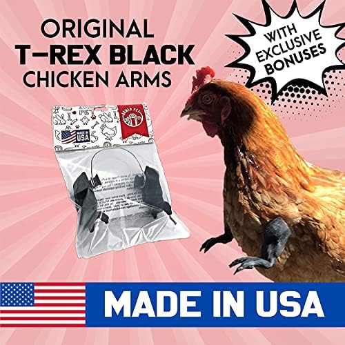 ArmedPet T-Rex Черно, Оригинално Пиле оръжие, Произведено в Тексас, северна и южна Америка, подхожда повече на пилета,