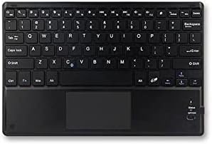 Клавиатура BoxWave е Съвместима с Energizer E11 (Клавиатура от BoxWave) - Bluetooth клавиатура SlimKeys с трекпадом, Преносима клавиатура с трекпадом за Energizer E11 - Черно jet black