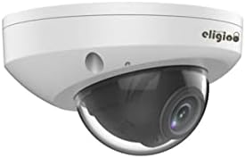Всепогодная мини куполна IP камера за сигурност EliGico 4MP LightHunter, съвместима с NDAA, с фиксиран обектив от 2.8