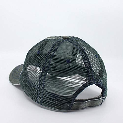 Реколта Прошлогодняя Памучен Неструктурированная бейзболна шапка От мека Мрежа с възможност за Регулиране за шофьор на